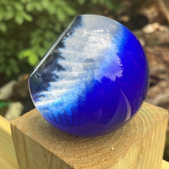 Glass Eye Studio Hand Blown Celestial Series Andromeda Art Glass Paperweight - Picture 5 of 9